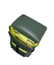PIQUADRO CORNER SPECIALE GOMMATO Rolltop-Laptop-Rucksack GRÜN - PC-Rucksäcke - 4