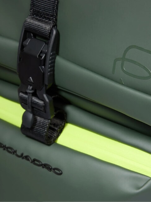 CORNER SPECIALE GOMMATO Rolltop-Laptop-Rucksack GRÜN - PC-Rucksäcke