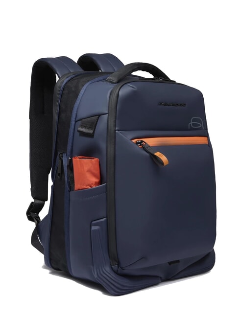 CORNER SPECIALE GOMMATO  14" Laptop-Rucksack, erweiterbar Blau - PC-Rucksäcke