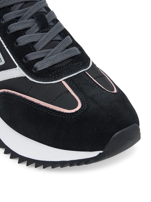BAIL Runner-Sneakers aus gemischtem Leder SCHWARZ - Damenschuhe