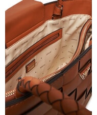 GUESS MAYLEE Gewebte Einkaufstasche Karamell - Damentaschen - 5