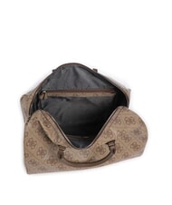 GUESS BERTA Große Reisetasche mit Schultergurt Latte-Logo / braun - Reisetaschen - 4