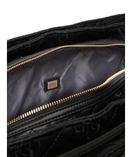 GUESS ADELASIA Einkaufstasche mit gesticktem Logo SCHWARZ - Damentaschen - 5