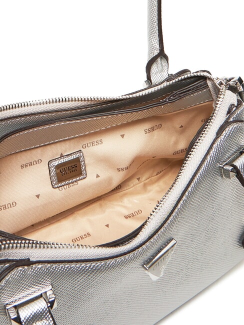 ROSALBA Schultertasche mit Saffiano-Print SILBER - Damentaschen