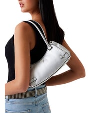 GUESS ROSALBA Schultertasche mit Saffiano-Print SILBER - Damentaschen - 5