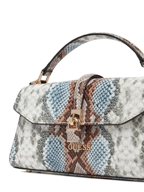 QUEENSLAND Handtasche mit Schultergurt neblig blau multi - Damentaschen