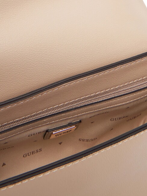 LEFIA Umh&auml;ngetasche mit &Uuml;berschlag einfach taupe - Damentaschen