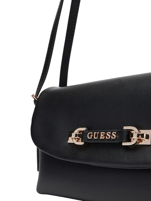 LEFIA Umhängetasche mit Überschlag SCHWARZ - Damentaschen