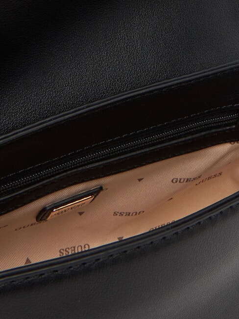 LEFIA Umhängetasche mit Überschlag SCHWARZ - Damentaschen