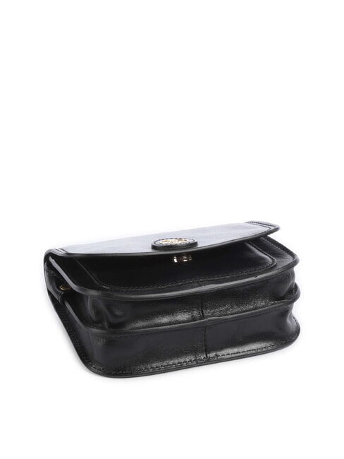 STORY DONNA Mini-Umhängetasche aus Leder Schwarzes Gold - Damentaschen