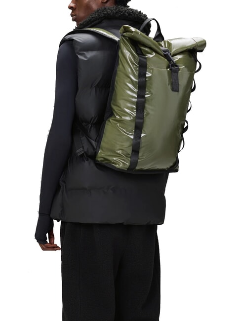 SIBU ROLLTOP  Wasserdichter Laptop-Rucksack 13" Sumpf - PC-Rucksäcke