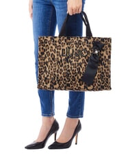 LIUJO ANIMALIER Schultertasche braunes Animalier - Damentaschen - 5