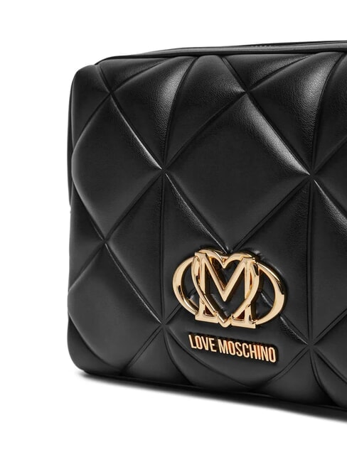 QUILTED Gesteppte Clutch Schwarz - Damentaschen