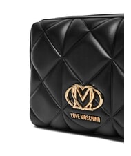 LOVE MOSCHINO QUILTED Gesteppte Clutch Schwarz - Damentaschen - 3