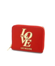 LOVE MOSCHINO LOVE Mini-Geldbörse mit Rundum-Reißverschluss rot - Brieftaschen Damen - 3