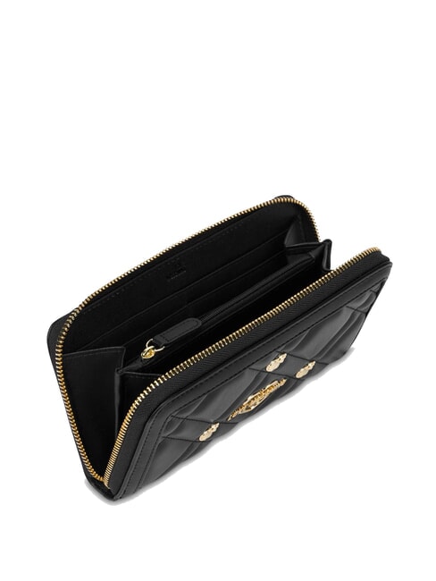 SWEET STUDS Große Geldbörse mit Rundum-Reißverschluss Schwarz - Brieftaschen Damen