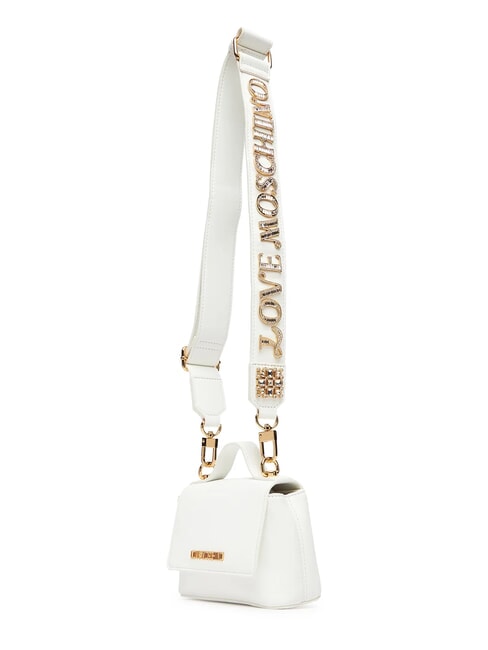 SPARKLE Mini-Tasche mit Schmuckstein-Applikationen Weiß - Damentaschen