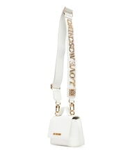 LOVE MOSCHINO SPARKLE Mini-Tasche mit Schmuckstein-Applikationen Weiß - Damentaschen - 3