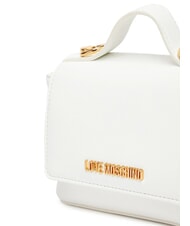 LOVE MOSCHINO SPARKLE Mini-Tasche mit Schmuckstein-Applikationen Weiß - Damentaschen - 4