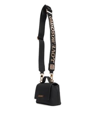 LOVE MOSCHINO SPARKLE Mini-Tasche mit Schmuckstein-Applikationen Schwarz - Damentaschen - 3