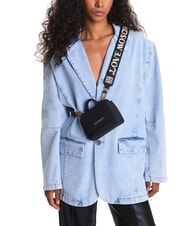 LOVE MOSCHINO SPARKLE Mini-Tasche mit Schmuckstein-Applikationen Schwarz - Damentaschen - 6