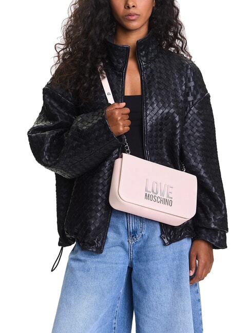 LETTERING BICOLOR Umh&auml;ngetasche Gesichtspuder - Damentaschen