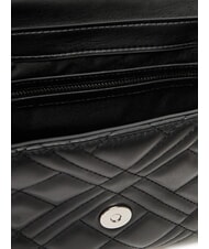 LOVE MOSCHINO QUILTED S Mini-Umhängetasche Schwarz Schwarz - Damentaschen - 5