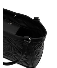 LOVE MOSCHINO QUILTED  Einkaufstasche Schwarz Schwarz - Damentaschen - 5