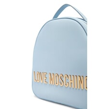 LOVE MOSCHINO LETTERING Rucksack Hellblau - Damentaschen - 4