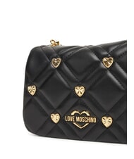 LOVE MOSCHINO SWEET STUDS Mini-Umhängetasche mit Nieten Schwarz - Damentaschen - 4