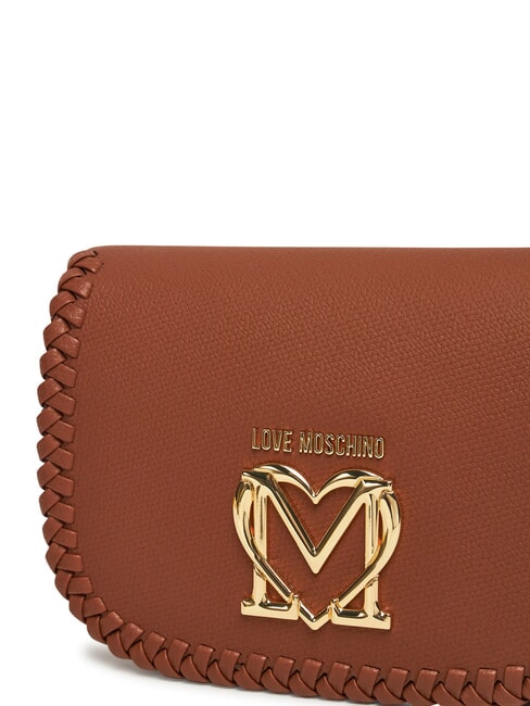 BRAIDED Umhängetasche mit Überschlag Kamel - Damentaschen