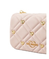 LOVE MOSCHINO SWEET STUDS Mini-Umhängetasche mit Nieten Gesichtspuder - Damentaschen - 5