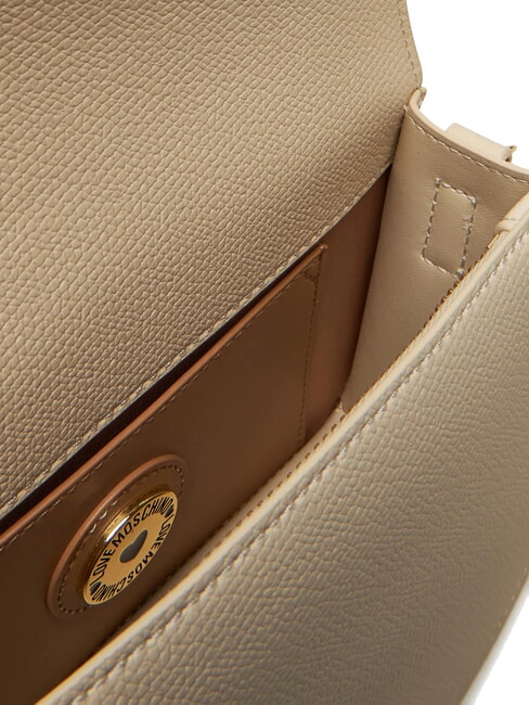 BRAIDED Umhängetasche mit Überschlag Elfenbein - Damentaschen