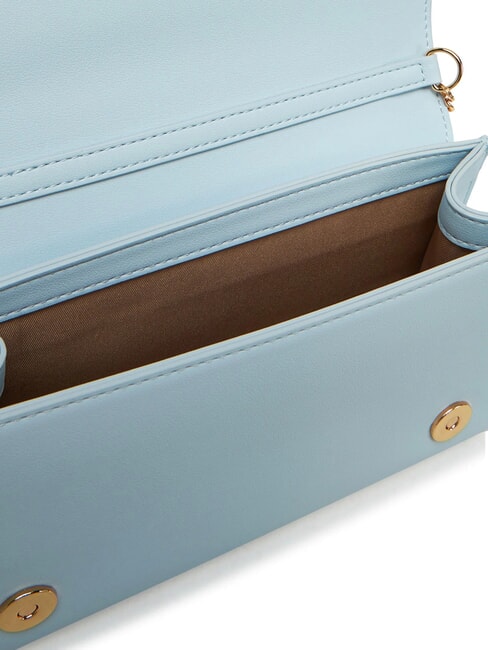 BOLD LOGO Tasche mit Klappe und Kettenschultergurt Hellblau - Damentaschen