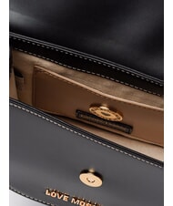 LOVE MOSCHINO LOVE CHAIN Mini-Umhängetasche Schwarz - Damentaschen - 4