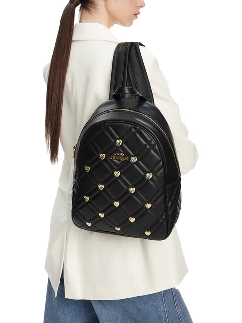 SWEET STUDS Rucksack mit Herznieten Schwarz - Damentaschen