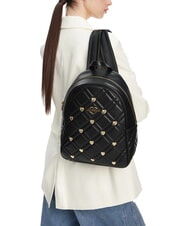 LOVE MOSCHINO SWEET STUDS Rucksack mit Herznieten Schwarz - Damentaschen - 6