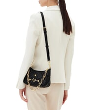 LOVE MOSCHINO SWEET STUDS Umhängetasche mit Schultergurt Schwarz - Damentaschen - 6