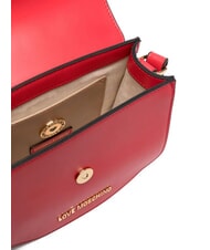 LOVE MOSCHINO LOVE CHAIN Mini-Umhängetasche rot - Damentaschen - 4