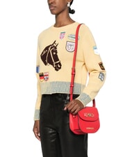 LOVE MOSCHINO LOVE CHAIN Mini-Umhängetasche rot - Damentaschen - 5