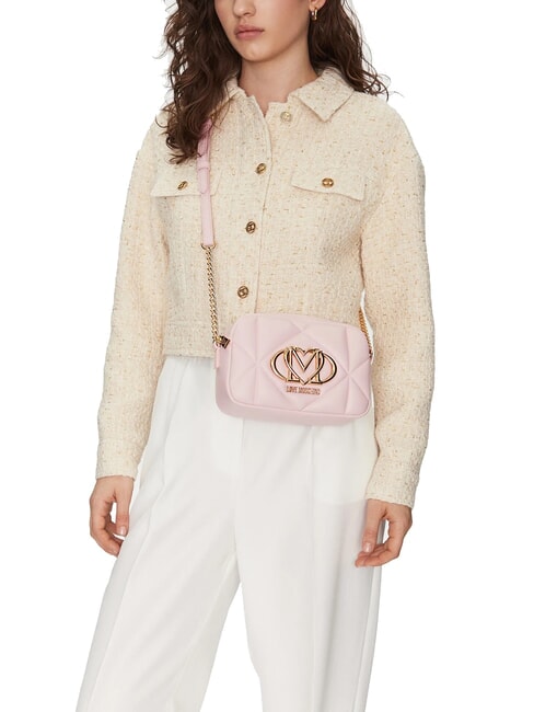 GEOMETRIC QUILTED Mini-Umh&auml;ngetasche Gesichtspuder - Damentaschen