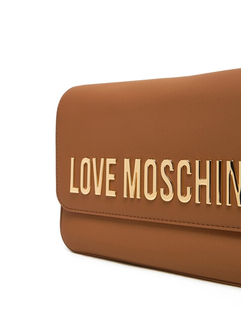 LAMINATED BOLD LOVE Umhängetasche mit Überschlag Kamel - Damentaschen