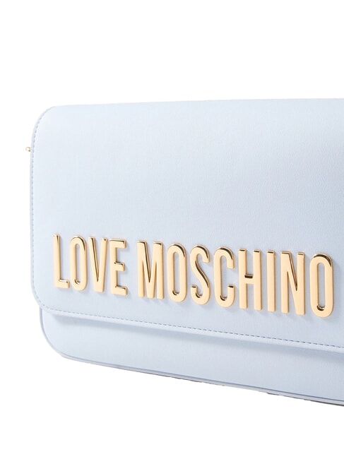 LAMINATED BOLD LOVE Umhängetasche mit Überschlag Hellblau - Damentaschen