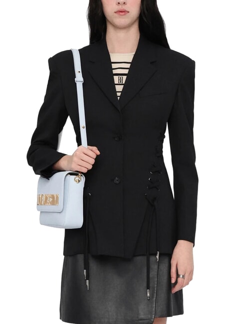 LAMINATED BOLD LOVE Umhängetasche mit Überschlag Hellblau - Damentaschen