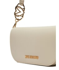 LOVE MOSCHINO JEWEL Umhängetasche mit Schultergurt Elfenbein - Damentaschen - 3