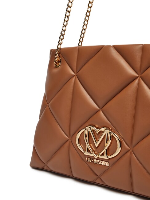 GEOMETRIC Umhängetasche mit Kettengriffen Kamel - Damentaschen