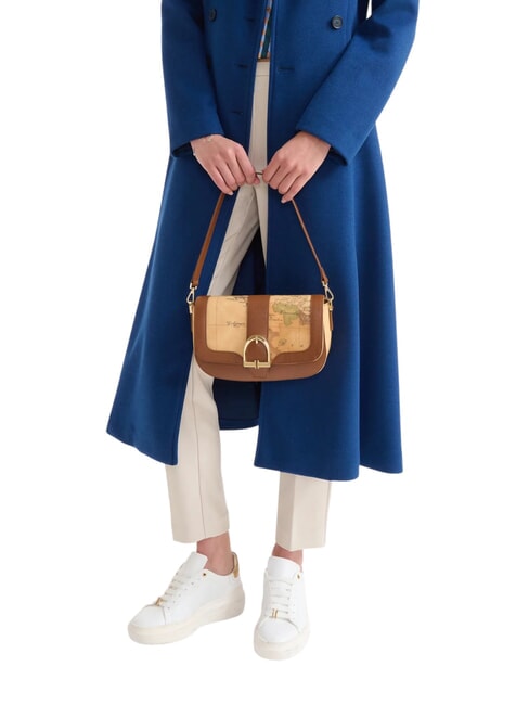 VALLEY GEO Umh&auml;ngetasche mit Schultergurt Kastanie - Damentaschen