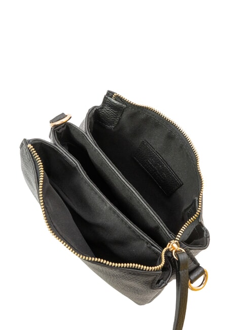 SIMONA Umhängetasche aus Tris-Dollar-Leder Schwarz - Damentaschen