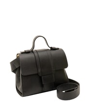 LESAC SABRINA Dollar-Umh&auml;ngetasche aus Leder Schwarz - Damentaschen - 2