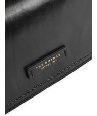 THE BRIDGE RUSTICI Umhängetasche aus Leder Schwarzes Gold - Damentaschen - 3